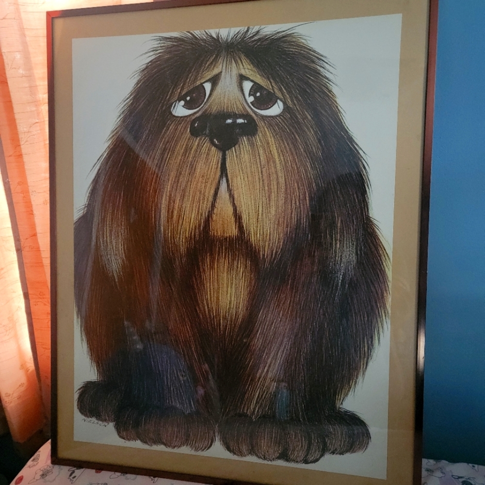 1970s Larry Nielson Print "Pooch"
